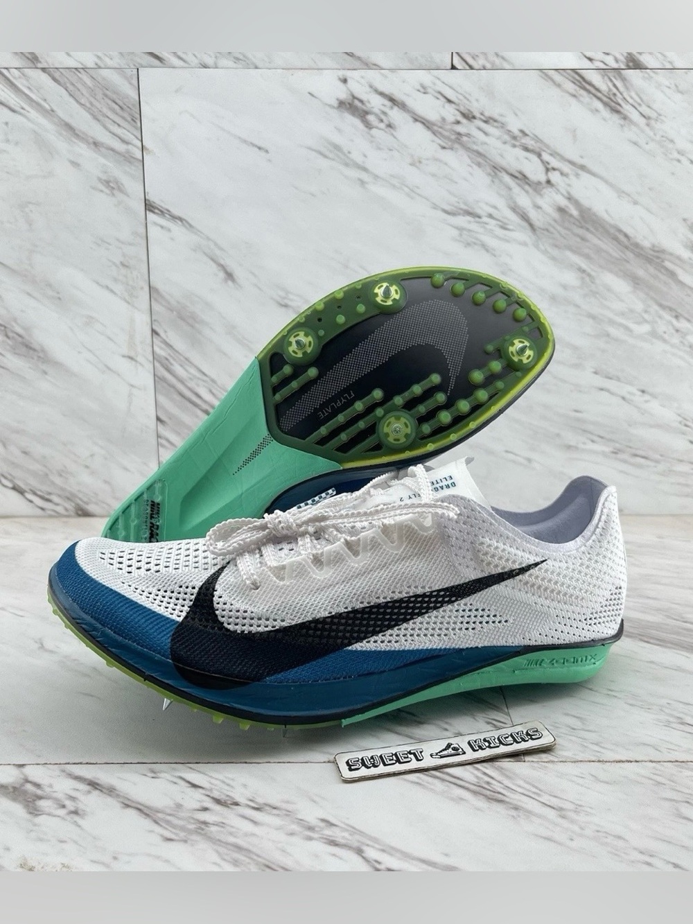 Nike ZoomX Dragonfly 2 Elite White Track Spikes Shoes Mens